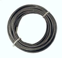 Stalen kabel in krans - verzinkt (15 m)